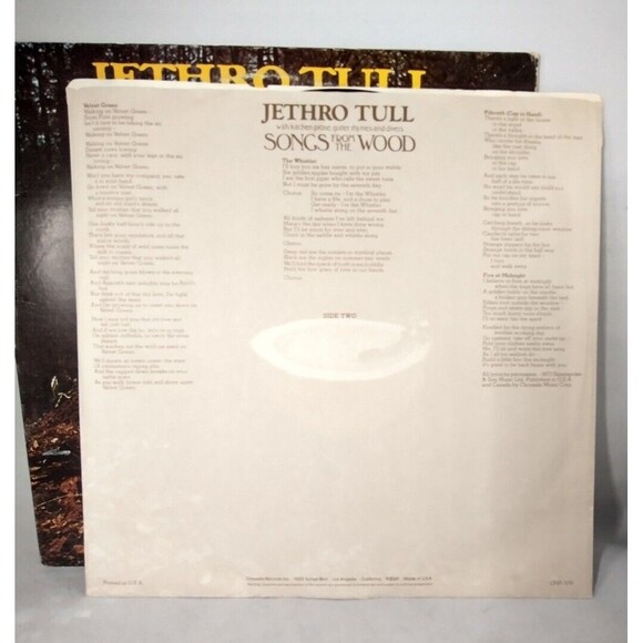 Jethro Tull "Songs From The Wood" LP vinyl Record CHR 1132, 1977 - Picture 10 of 12